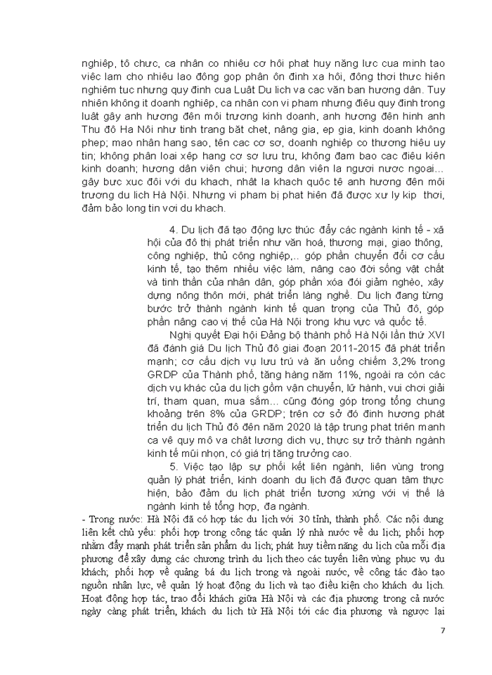image for page Nâng cao hiệu quả công tác xây dựng và quản lý quy hoạch đối với sự phát triển du lịch bền vững của Hà Nội trong bối cảnh hội nhập