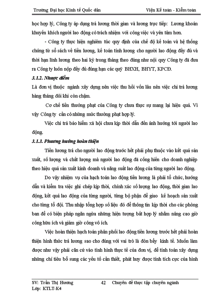 image for page Hoàn thiện kế toán tiền lương và các khoản trích theo lương tại Công ty Trách nhiệm hữu hạn Thương mại và xây dựng Tiến Trường