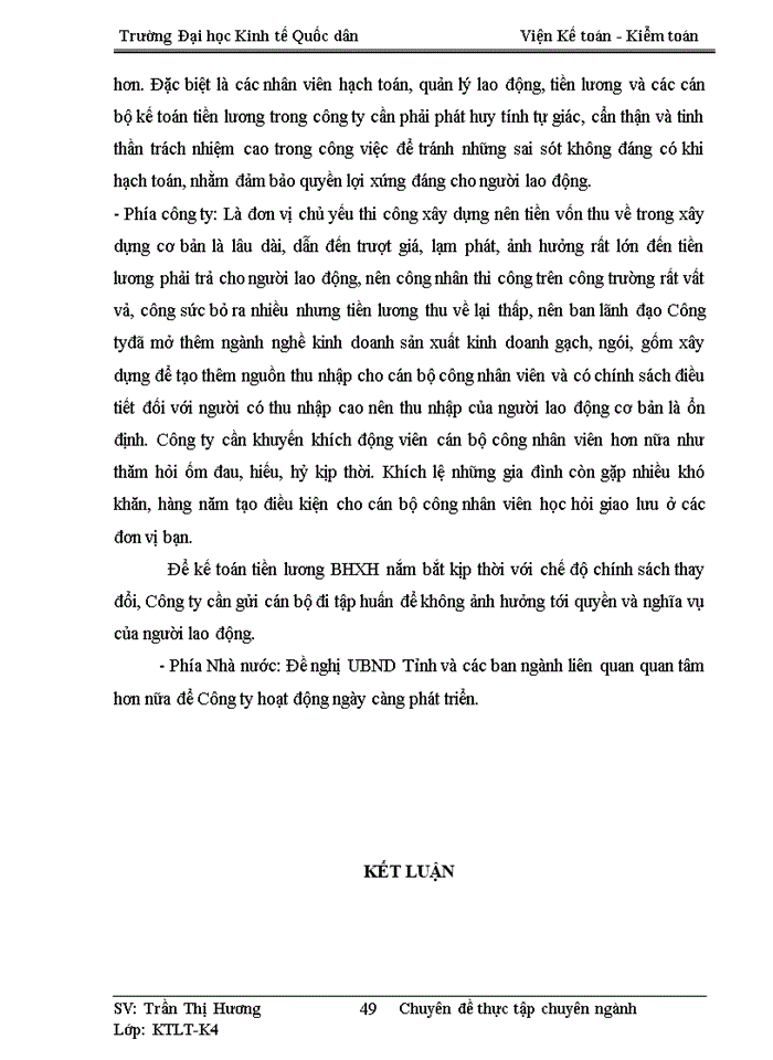 image for page Hoàn thiện kế toán tiền lương và các khoản trích theo lương tại Công ty Trách nhiệm hữu hạn Thương mại và xây dựng Tiến Trường