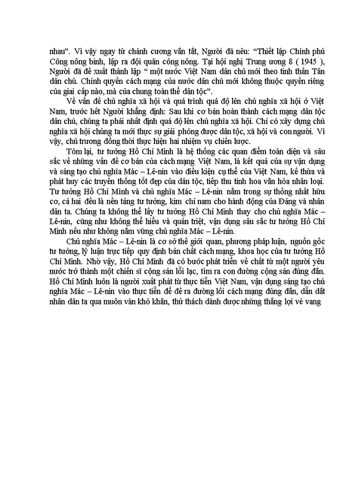 image for page Triết mác Phân tích câu nói Bây giờ học thuyết nhiều chủ nghĩa nhiều nhưng chân chính nhất chắc chắn nhất cách mạng nhất là Chủ nghĩa Mác Lê-nin