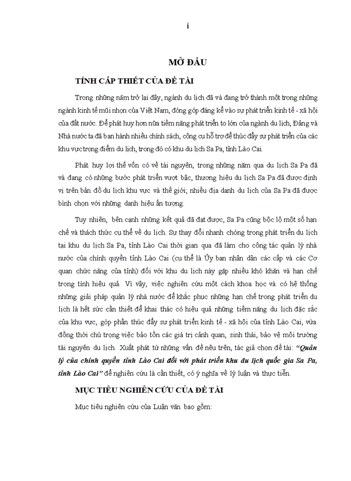 image for page Ths QUẢN LÝ CỦA CHÍNH QUYỀN TỈNH LÀO CAI ĐỐI VỚI PHÁT TRIỂN KHU DU LỊCH QUỐC GIA SA PA TỈNH LÀO CAI