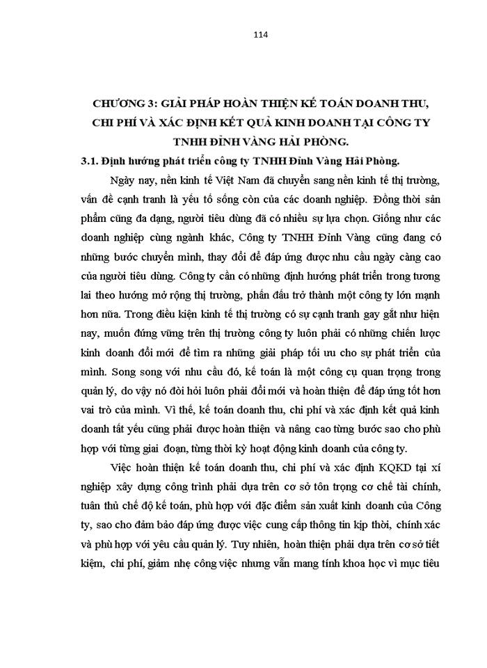 image for page Ths Hoàn thiện kế toán Doanh thu chi phí và xác định kết quả kinh doanh tại công ty Trách nhiệm hữu hạn Đỉnh Vàng Hải Phòng