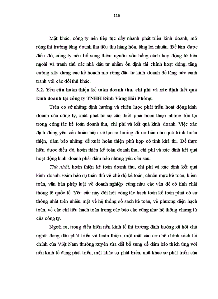 image for page Ths Hoàn thiện kế toán Doanh thu chi phí và xác định kết quả kinh doanh tại công ty Trách nhiệm hữu hạn Đỉnh Vàng Hải Phòng