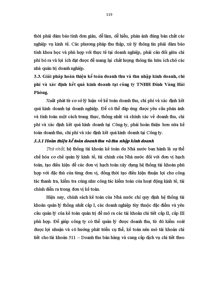 image for page Ths Hoàn thiện kế toán Doanh thu chi phí và xác định kết quả kinh doanh tại công ty Trách nhiệm hữu hạn Đỉnh Vàng Hải Phòng