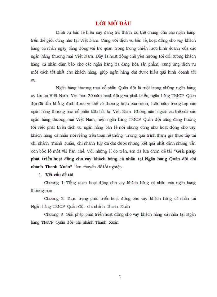 image for page GIẢI PHÁP PHÁT TRIỂN HOẠT ĐỘNG CHO VAY KHÁCH HÀNG CÁ NHÂN TẠI NGÂN HÀNG Thương mại cổ phần QUÂN ĐỘI- CHI NHÁNH THANH XUÂN THÀNH PHỐ HÀ NỘI