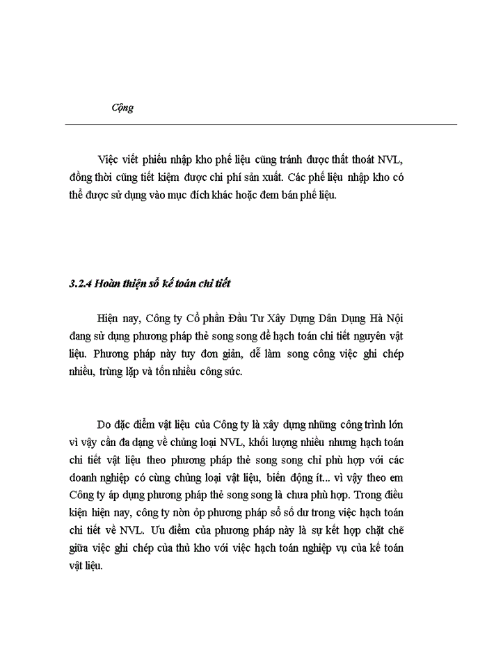 image for page Hoàn thiện kế toán nguyên vật liệu - công cụ dụng cụ tại Công ty Cổ Phần Đầu Tư Xây Dựng Dân Dụng Hà Nội