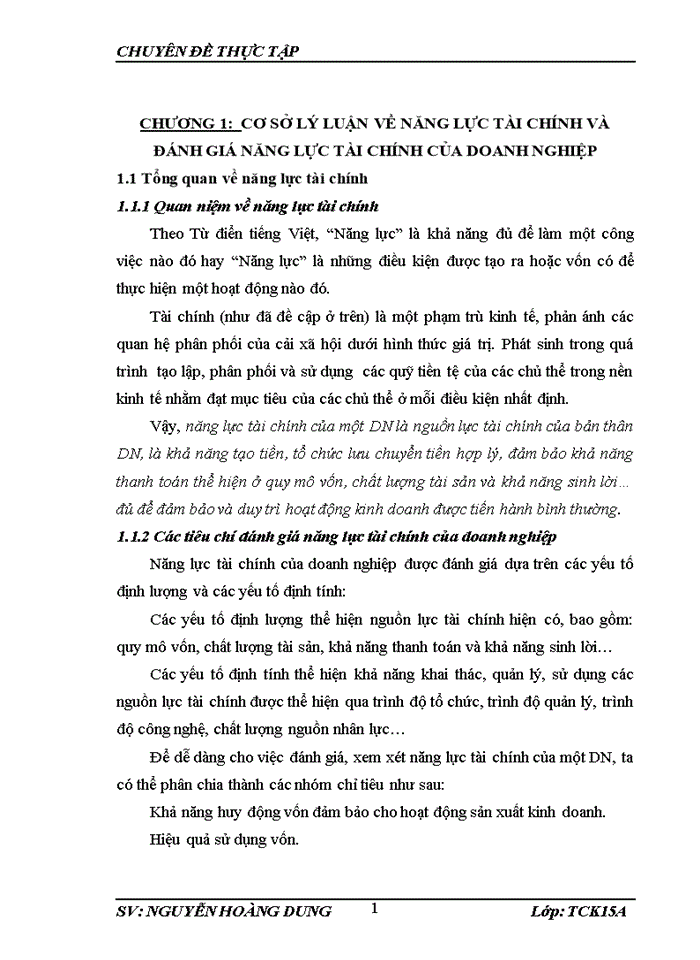 image for page THỰC TRẠNG NĂNG LỰC TÀI CHÍNH CỦA CÔNG TY CỔ PHẦN TƯ VẤN THIẾT KẾ VÀ ĐẦU TƯ XÂY DỰNG SỐ 1 HÀ NỘI