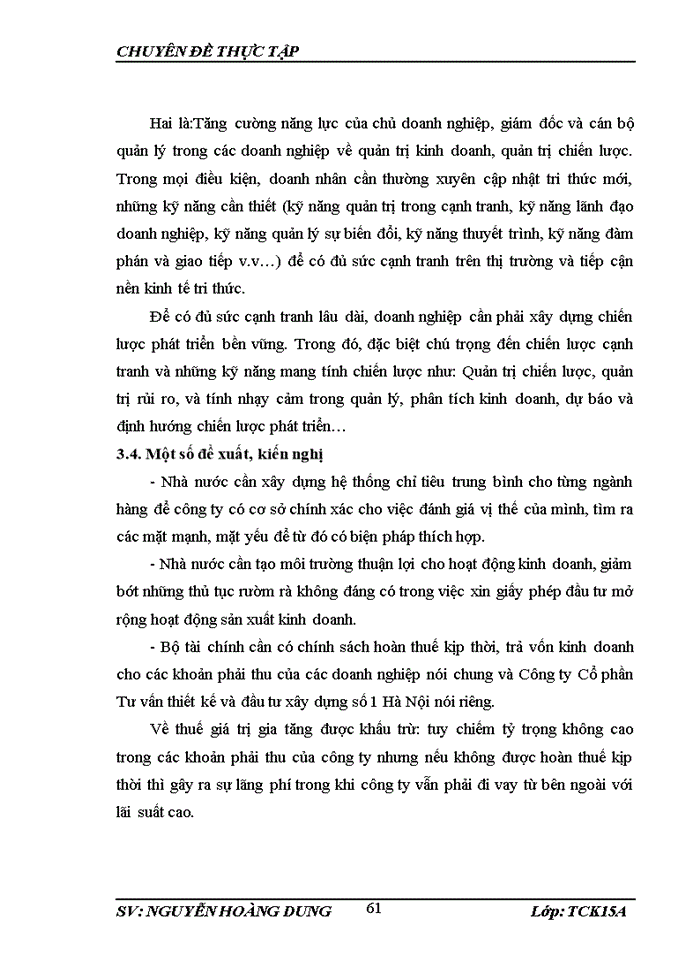image for page THỰC TRẠNG NĂNG LỰC TÀI CHÍNH CỦA CÔNG TY CỔ PHẦN TƯ VẤN THIẾT KẾ VÀ ĐẦU TƯ XÂY DỰNG SỐ 1 HÀ NỘI
