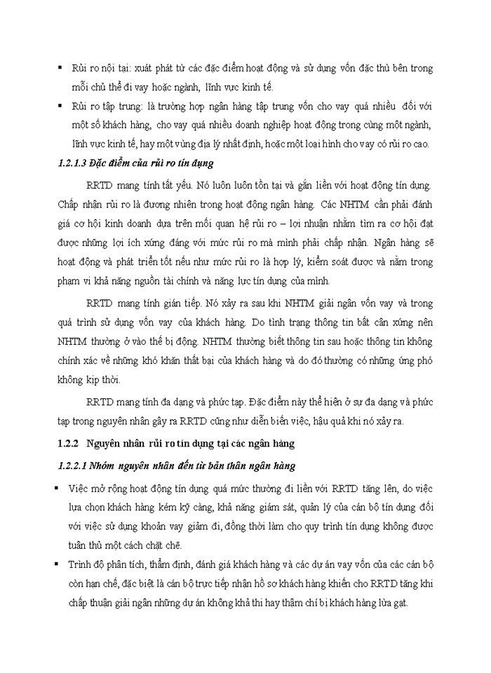 image for page Trình bày về RR tín dụng của NHTM Phân tích các chỉ tiêu phản ánh RR tín dụng