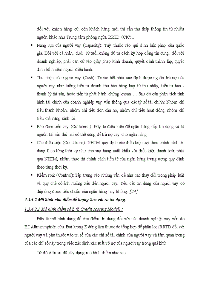 image for page Trình bày về RR tín dụng của NHTM Phân tích các chỉ tiêu phản ánh RR tín dụng