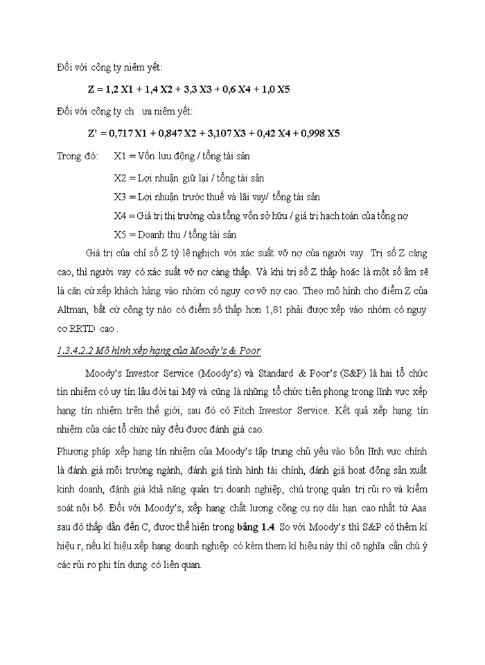 image for page Trình bày về RR tín dụng của NHTM Phân tích các chỉ tiêu phản ánh RR tín dụng