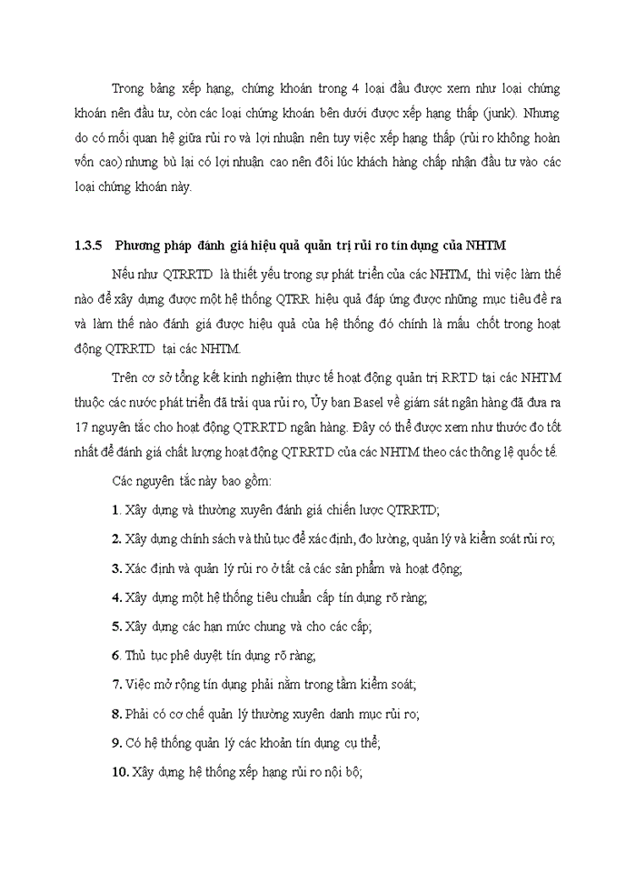 image for page Trình bày về RR tín dụng của NHTM Phân tích các chỉ tiêu phản ánh RR tín dụng