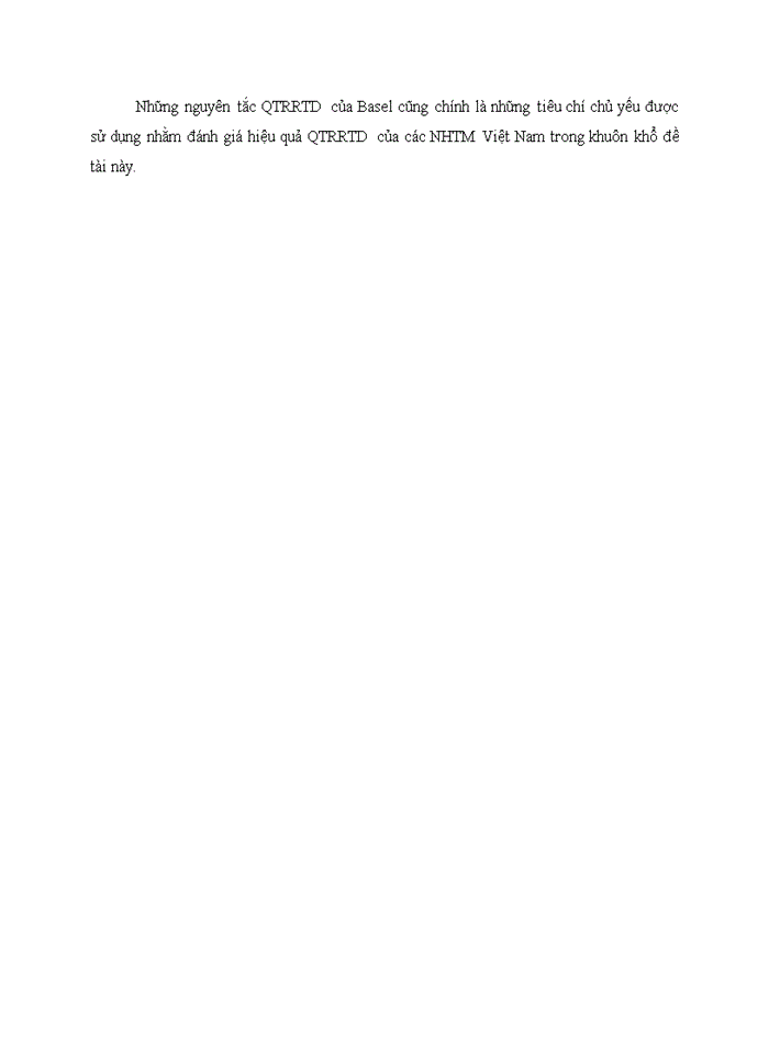 image for page Trình bày về RR tín dụng của NHTM Phân tích các chỉ tiêu phản ánh RR tín dụng