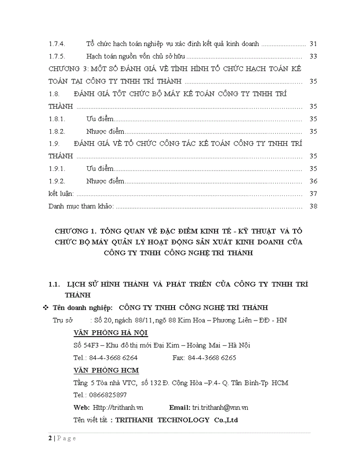 image for page Công ty Trách nhiệm hữu hạn Công Nghệ Trí Thành