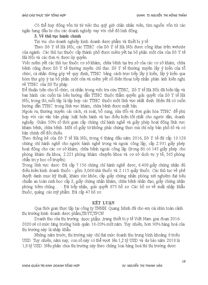 image for page Báo cáo Thực Tập Tổng Hợp Công Ty Trách nhiệm hữu hạn Dược Phẩm Thiết Bị Y Tế Minh Quang