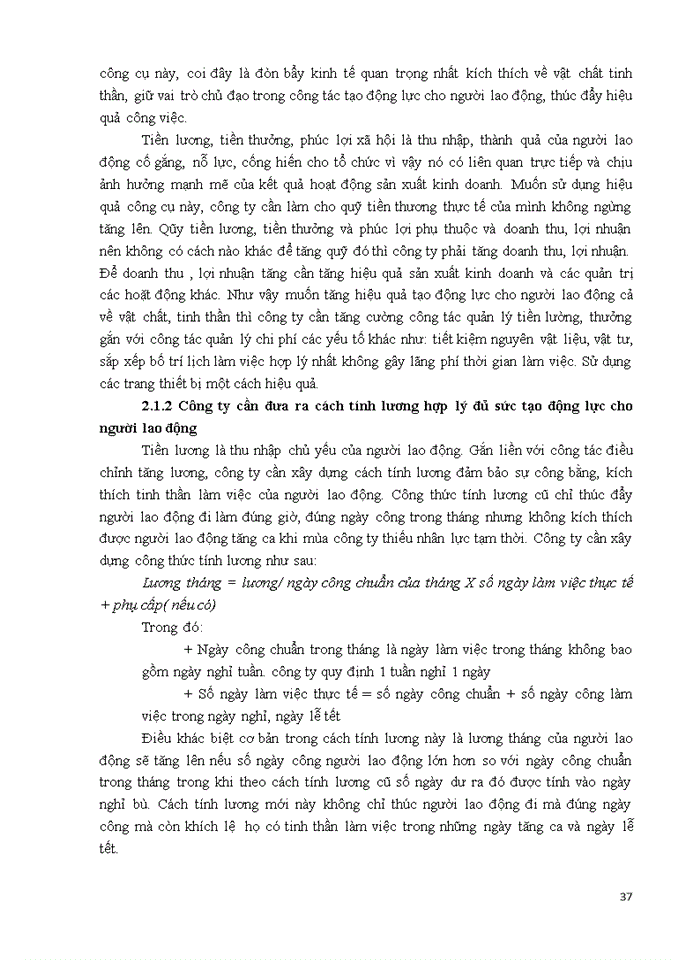 image for page Hoàn thiện công cụ tạo động lực cho người lao động tại công ty Trách nhiệm hữu hạn thương mại và dịch vụ Sao Phương Đông
