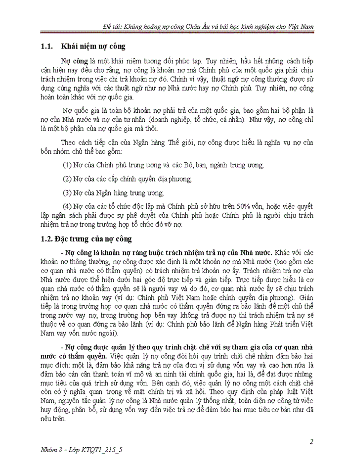 image for page KHỦNG HOẢNG NỢ CÔNG CHÂU ÂU VÀ BÀI HỌC KINH NGHIỆM CHO VIỆT NAM