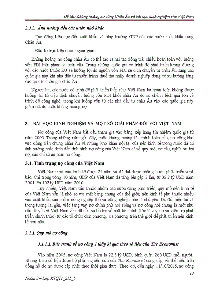 image for page KHỦNG HOẢNG NỢ CÔNG CHÂU ÂU VÀ BÀI HỌC KINH NGHIỆM CHO VIỆT NAM