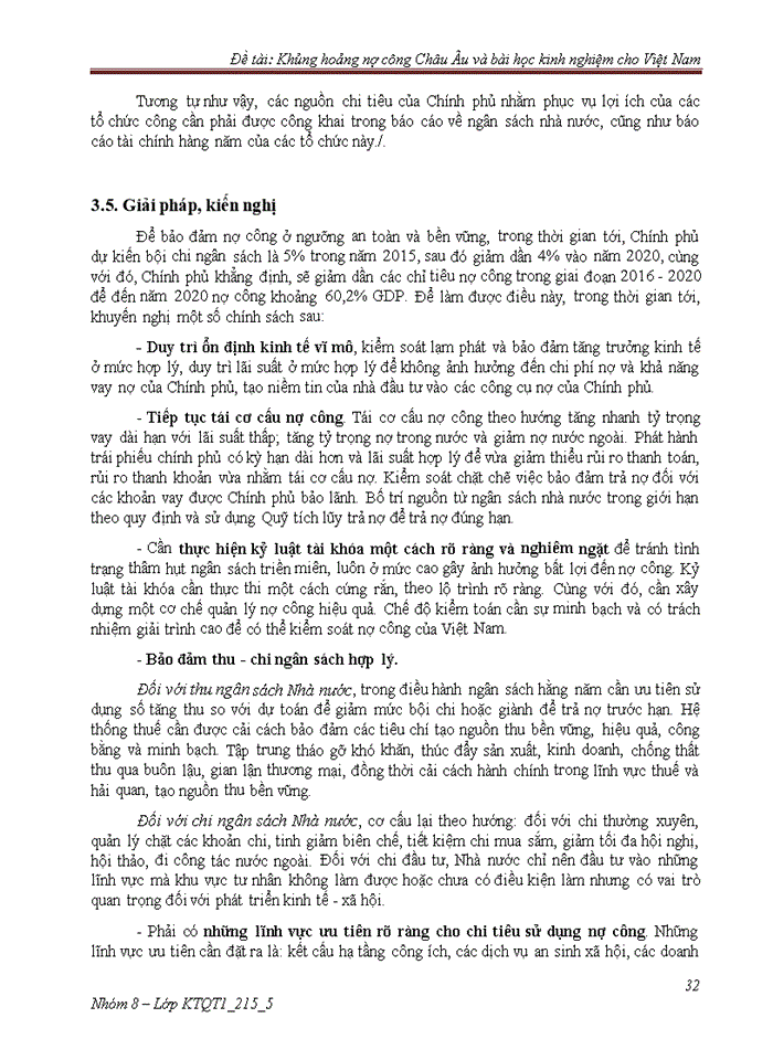 image for page KHỦNG HOẢNG NỢ CÔNG CHÂU ÂU VÀ BÀI HỌC KINH NGHIỆM CHO VIỆT NAM