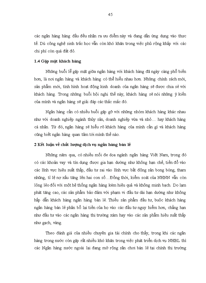 image for page Đánh giá chất lượng dịch vụ ngân hàng bán lẻ Việt Nam trên các quan điểm của nhà quản lý và khách hàng