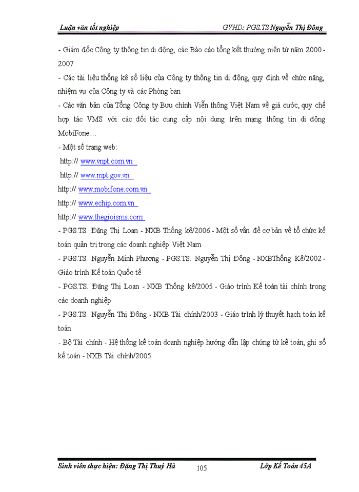 image for page Hoàn thiện hạch toán kế toán doanh thu - chi phí - xác định kết quả kinh doanh dịch vụ tại Công ty thông tin di động VMS-MobiFone