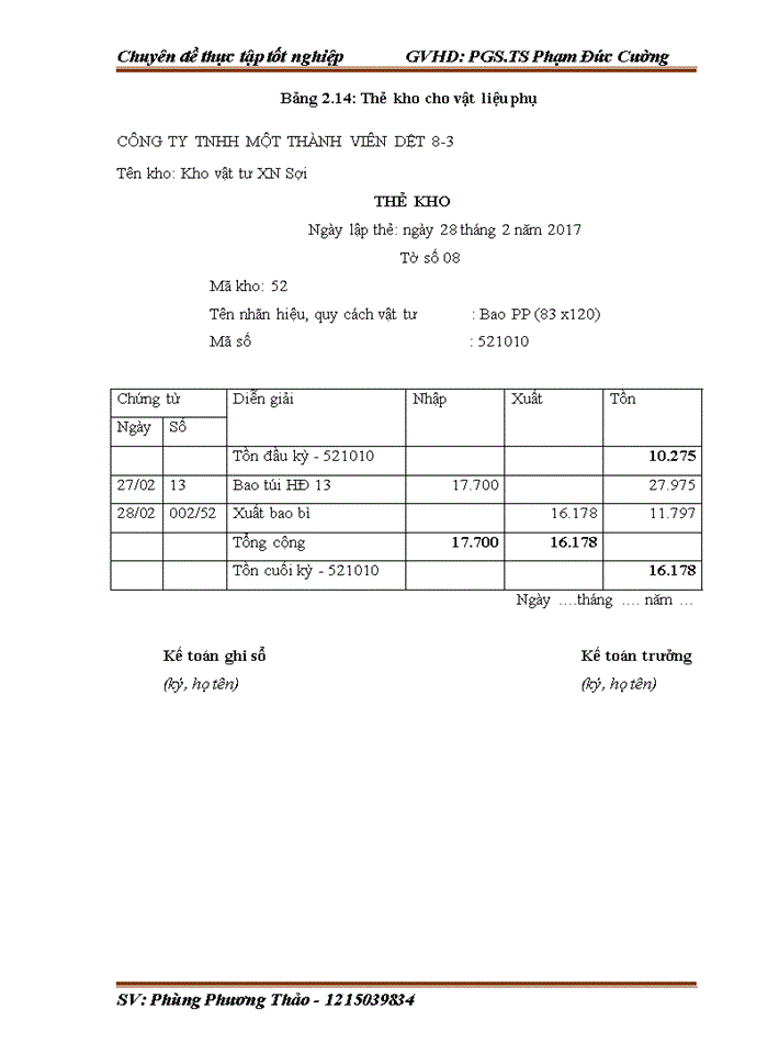 image for page Hoàn thiện kế toán nguyên vật liệu tại Công ty Trách nhiệm hữu hạn một thành viên Dệt 8-3