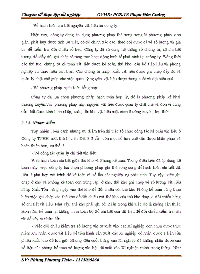 image for page Hoàn thiện kế toán nguyên vật liệu tại Công ty Trách nhiệm hữu hạn một thành viên Dệt 8-3