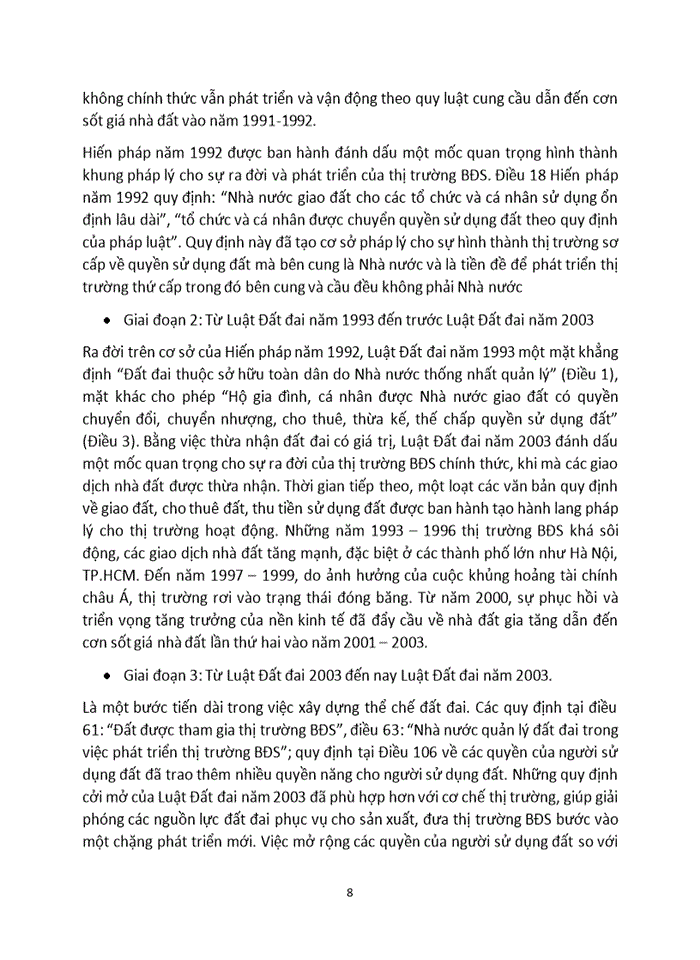 image for page Phân tích đặc trưng các giai đoạn phát triển của thị trường Bất động sản Liên hệ phân tích sự ra đời và phát triển của Thị trường Bất động sản Việt Nam