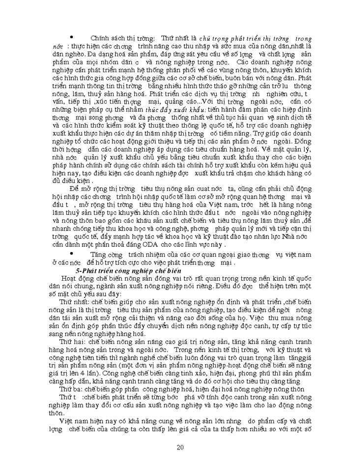image for page Một số giải pháp phát triển thị trường tiêu thụ nông sản ở việt nam