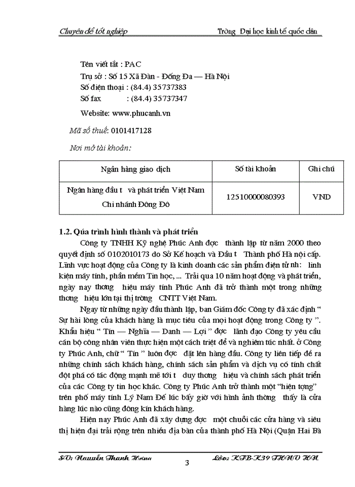 image for page Hoàn thiện kế toán bán hàng và xác định kết quả kinh doanh tại Công ty Trách nhiệm hữu hạn Kỹ Nghệ Phúc Anh