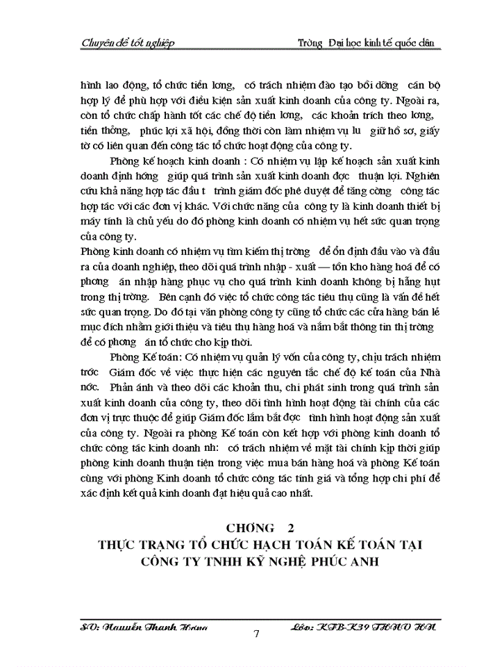 image for page Hoàn thiện kế toán bán hàng và xác định kết quả kinh doanh tại Công ty Trách nhiệm hữu hạn Kỹ Nghệ Phúc Anh