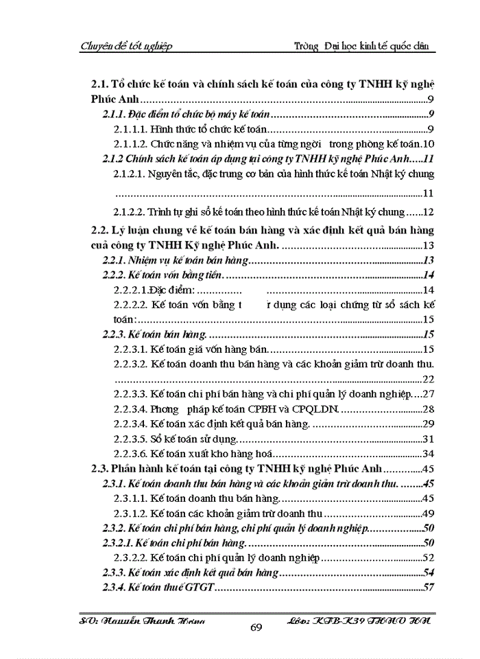 image for page Hoàn thiện kế toán bán hàng và xác định kết quả kinh doanh tại Công ty Trách nhiệm hữu hạn Kỹ Nghệ Phúc Anh