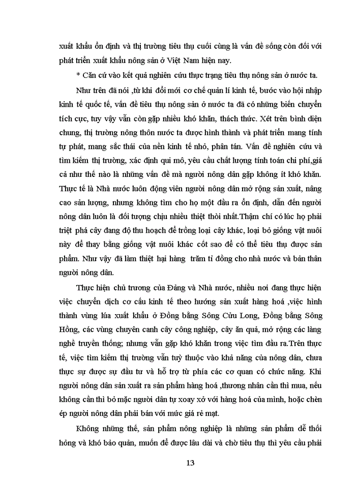 image for page Thực trạng và giải pháp cho vấn đề tiêu thụ nông sản ở Việt nam