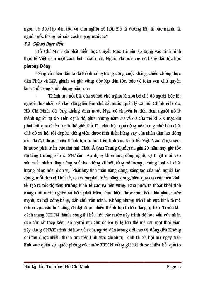 image for page Tư tưởng Phân tích luận điểm sau của Hồ Chí Minh Nếu nước được độc lập mà dân không được hưởng tự do hạnh phúc thì độc lập chẳng có ý nghĩa gì