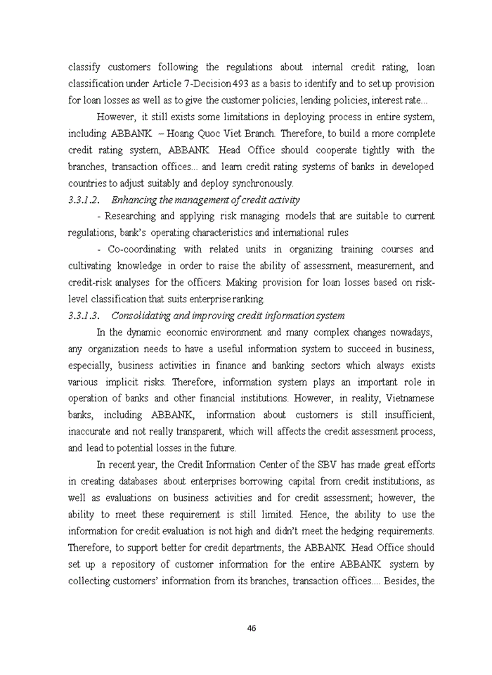 image for page Tiếng anh SOLUTIONS TO REDUCE CREDIT RISK IN AN BINH COMMERCIAL JOINT STOCK BANK HOANG QUOC VIET BRANCH