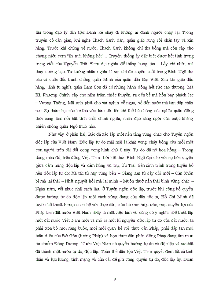 image for page Tư tưởng Trình bày khái quát hoàn cảnh ra đời nội dung và ý nghĩa lịch sử của Tuyên Ngôn Độc Lập 02 09 1945 của Hồ Chí Minh