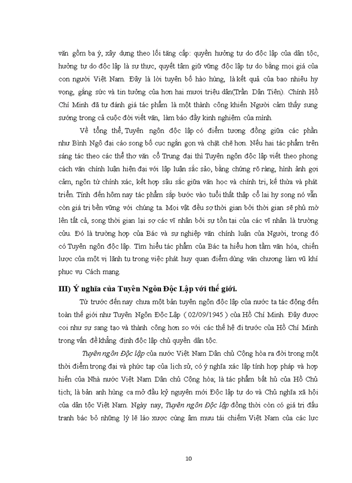 image for page Tư tưởng Trình bày khái quát hoàn cảnh ra đời nội dung và ý nghĩa lịch sử của Tuyên Ngôn Độc Lập 02 09 1945 của Hồ Chí Minh