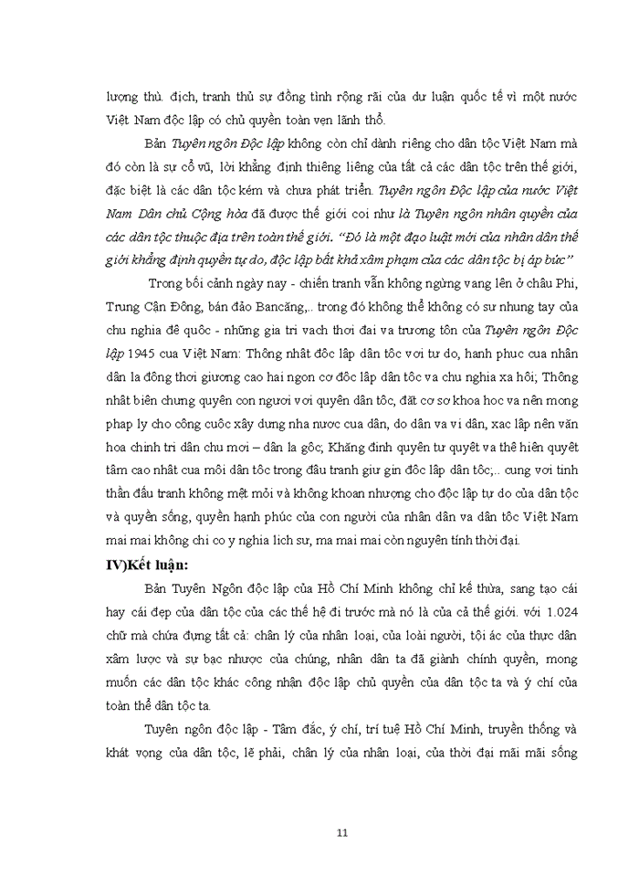 image for page Tư tưởng Trình bày khái quát hoàn cảnh ra đời nội dung và ý nghĩa lịch sử của Tuyên Ngôn Độc Lập 02 09 1945 của Hồ Chí Minh