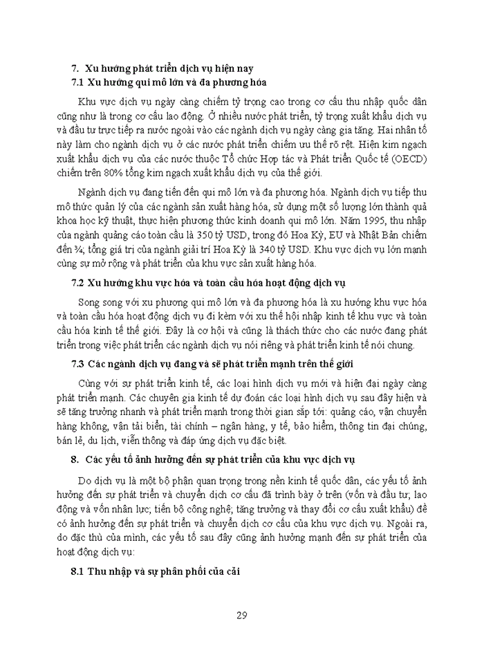 image for page Trình bày tính đặc thù của các nội dung phân tích trong quá trình soạn thảo các dự án đầu tư trong lĩnh vực dịch vụ và chứng minh thông qua 1 dự án đầu tư cụ thể trong lĩnh vực này