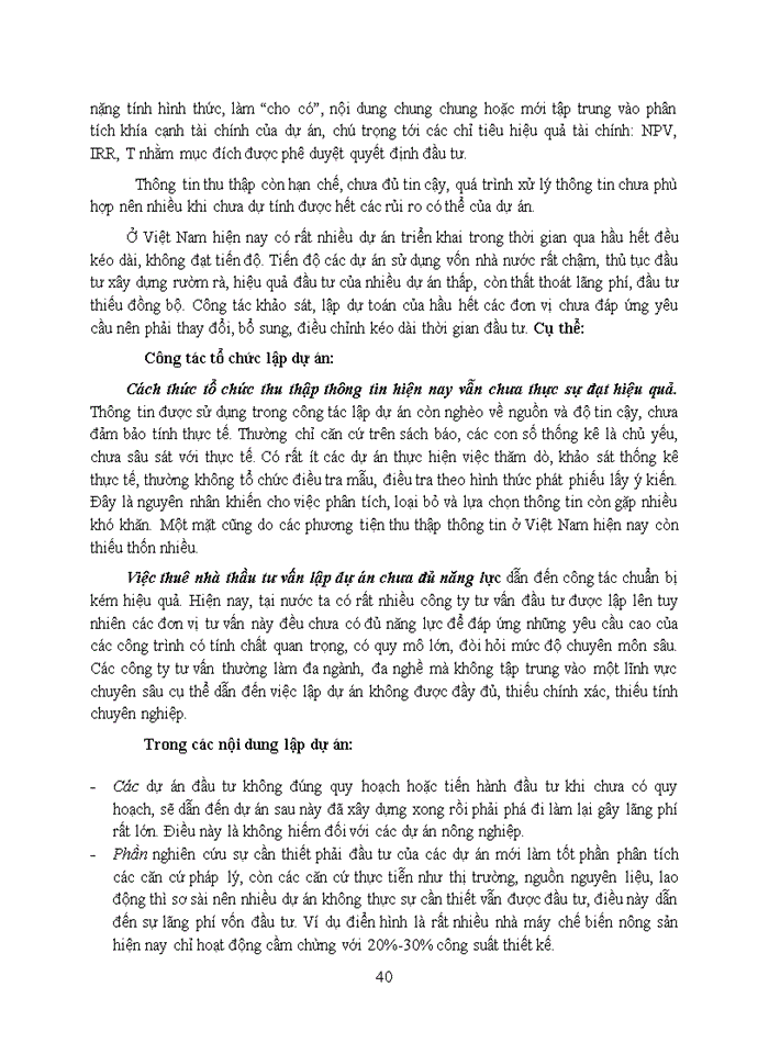 image for page Trình bày tính đặc thù của các nội dung phân tích trong quá trình soạn thảo các dự án đầu tư trong lĩnh vực dịch vụ và chứng minh thông qua 1 dự án đầu tư cụ thể trong lĩnh vực này