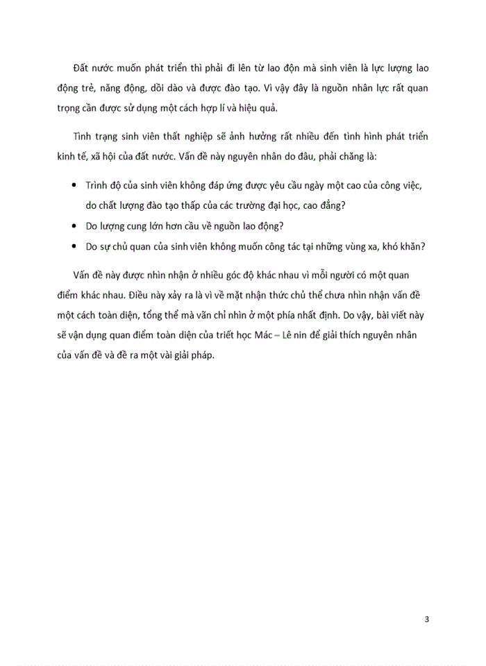 image for page Triết mác LÝ LUẬN CỦA CNML VỀ THẤT NGHIỆP VÀ SỰ VẬN DỤNG Ở VIỆT NAM