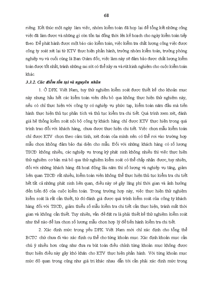 image for page THỰC TRẠNG QUY TRÌNH KIỂM TOÁN TSCĐ VÀ KHẤU HAO TSCĐ TRONG KIỂM TOÁN Báo cáo TÀI CHÍNH DO CÔNG TY Trách nhiệm hữu hạn KIỂM TOÁN DFK VIỆT NAM THỰC HIỆN