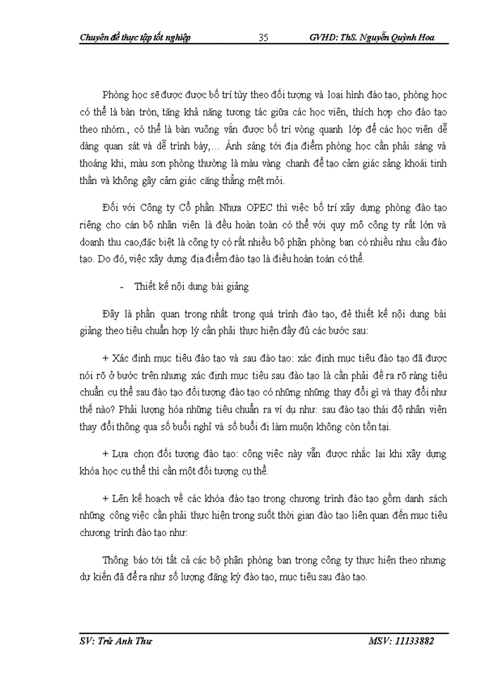 image for page Phương hướng xây dựng chương trình đào tạo và phát triển nguồn nhân lực của Công ty Cổ phần Nhựa OPEC