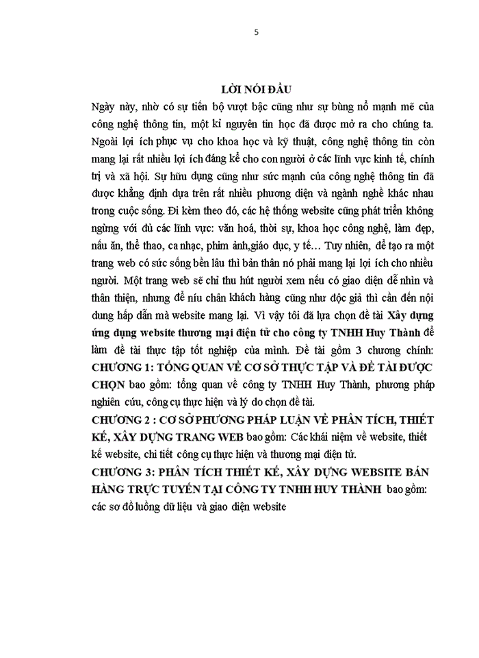 image for page XÂY DỰNG WEBSITE THƯƠNG MẠI ĐIỆN TỬ CHO CÔNG TY Trách nhiệm hữu hạn HUY THÀNH