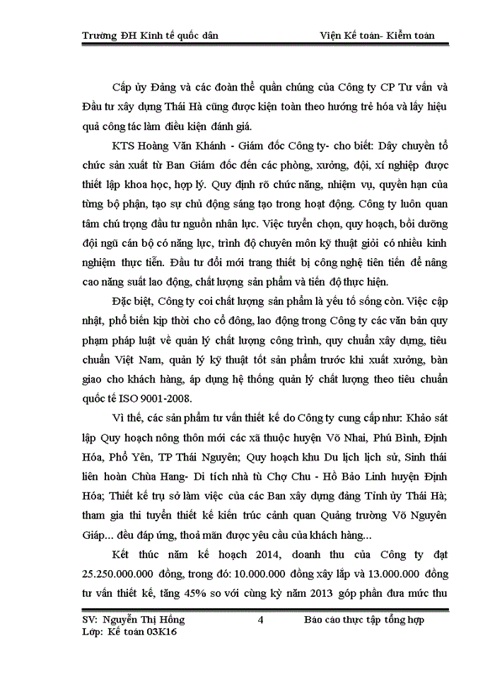 image for page Tổ chức bộ máy kế toán và hệ thống kế toán tại Công ty Cổ phần tư vấn đầu tư xây dựng Thái Hà
