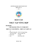 Báo cáo CHI NHÁNH CÔNG TY Trách nhiệm hữu hạn MTV ĐIỆN LỰC HẢI PHÒNG ĐIỆN LỰC KIẾN AN