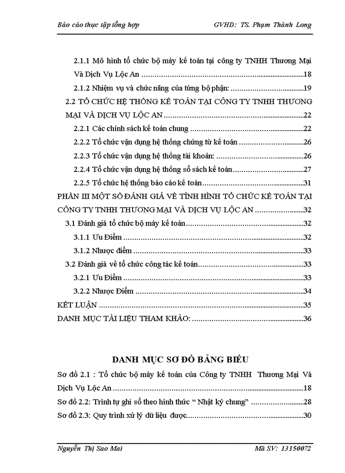image for page Báo cáo tại Công ty Trách nhiệm hữu hạn Thương Mại Và Dịch Vụ Lộc An