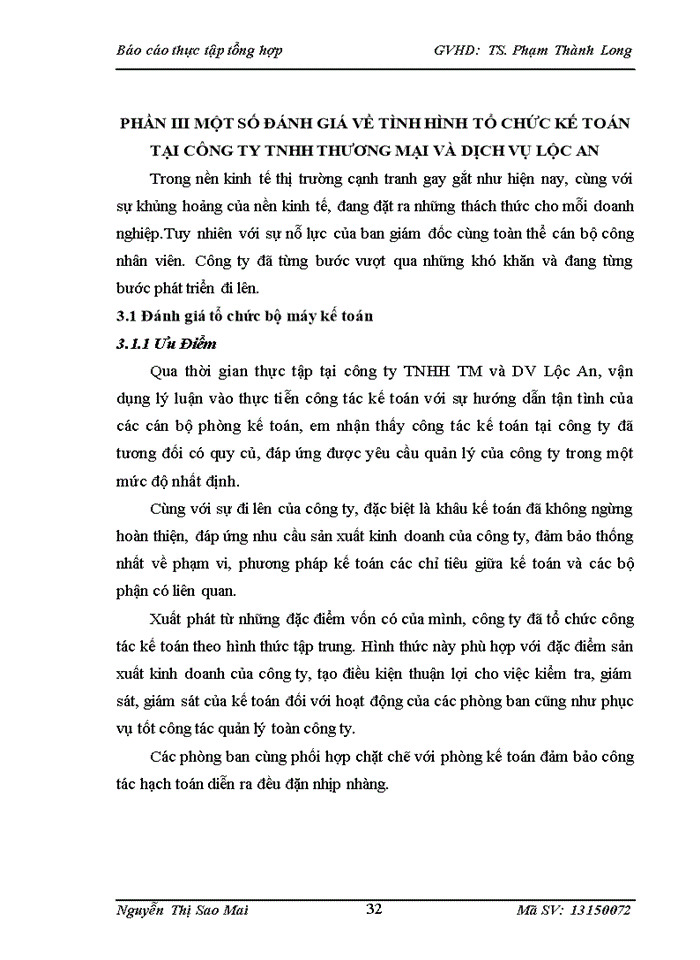 image for page Báo cáo tại Công ty Trách nhiệm hữu hạn Thương Mại Và Dịch Vụ Lộc An