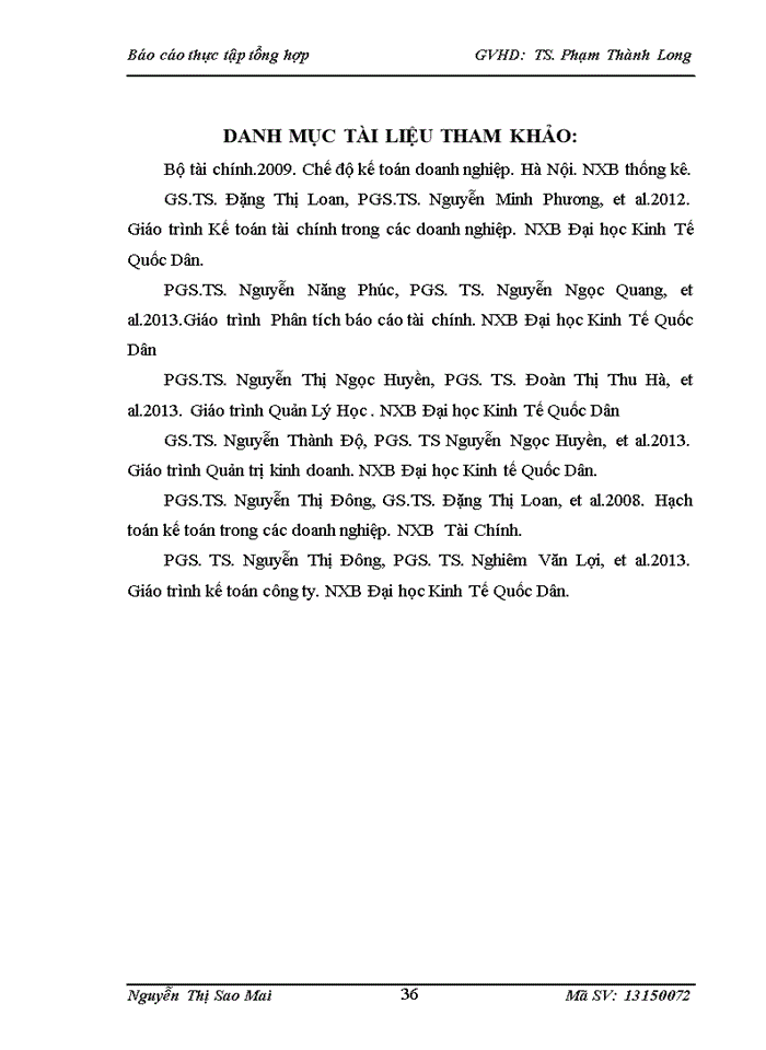 image for page Báo cáo tại Công ty Trách nhiệm hữu hạn Thương Mại Và Dịch Vụ Lộc An