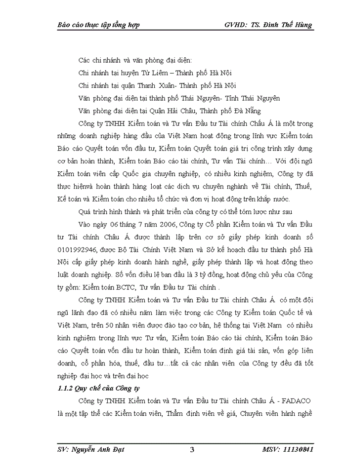 image for page Báo cáo tại Công ty Trách nhiệm hữu hạn Kiểm toán và Tư vấn Đầu tư Tài chính Châu Á